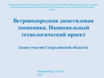 Ветроводородная диметиловая экономика. Национальный технологический проект