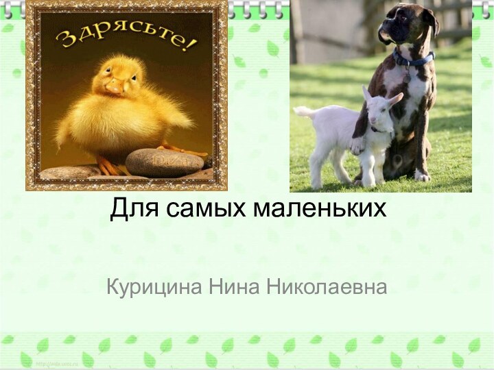 Для самых маленькихКурицина Нина Николаевна