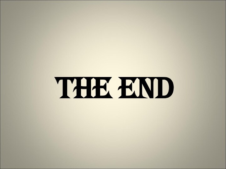 The End