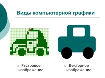 Растровое кодирование графической информации