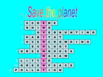 Save the planet