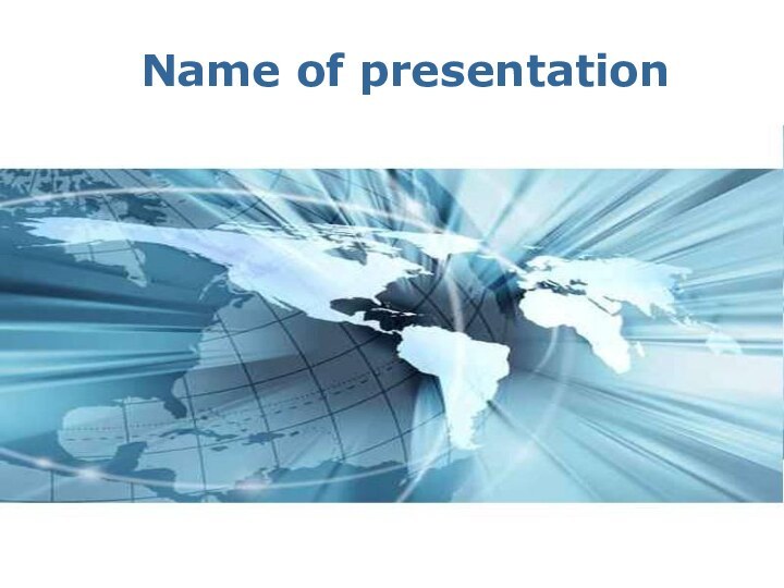 Name of presentation