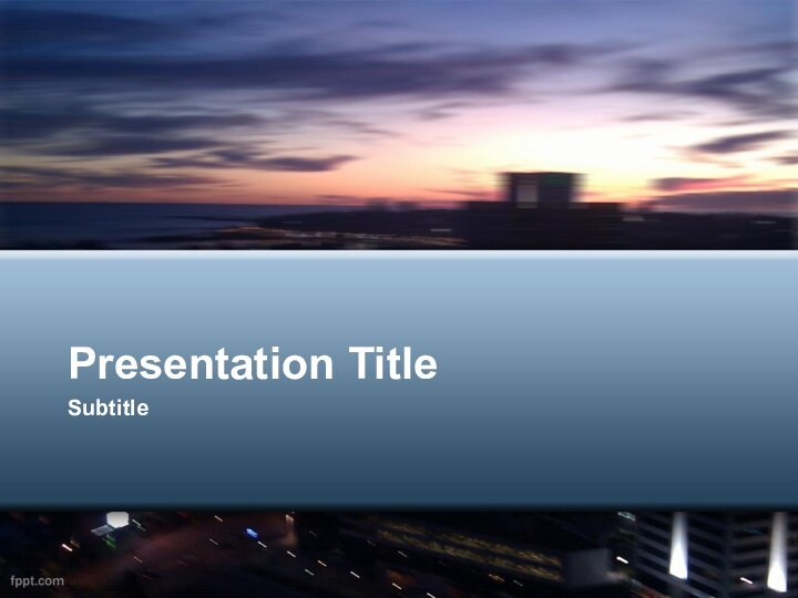 Presentation TitleSubtitle