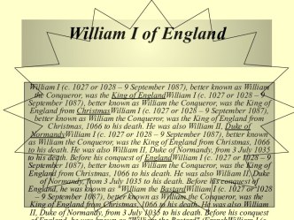 William I of England