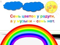 Семь цветов у радуги, а у музыки – семь нот