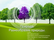 Первый урок в 3 классе по окружающему миру УМК Школа России Природа. Разнообразие природы
