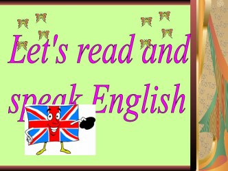 Let's read and speak English