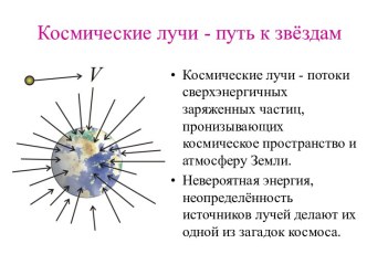 Космические лучи - путь к звёздам