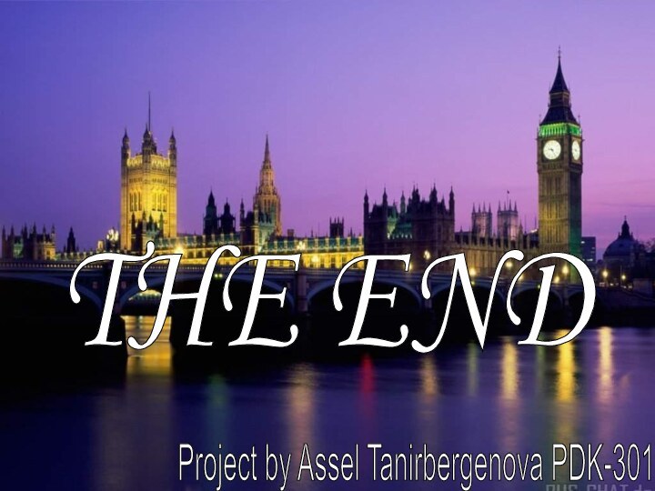 THE END Project by Assel Tanirbergenova PDK-301