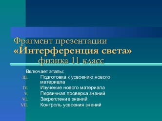 Интерференция световых волн