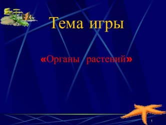 Органы растений