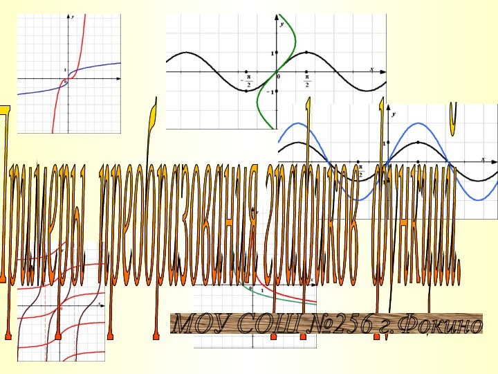Примеры преобразования графиков функций. МОУ СОШ №256 г.Фокино