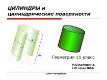 Цилиндры и цилиндрические поверхности