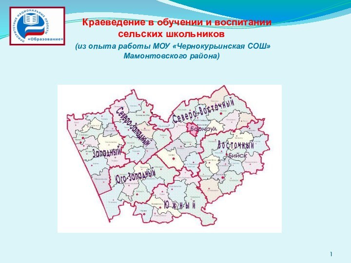 Краеведение в обучении и воспитании сельских школьников (из опыта