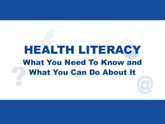 Health literacy