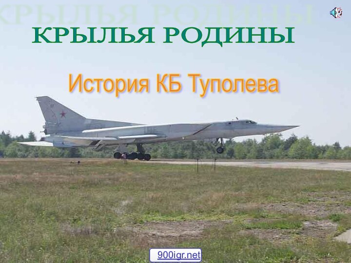 КРЫЛЬЯ РОДИНЫ История КБ Туполева