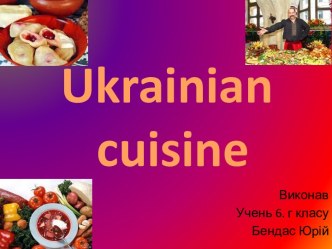 Ukrainian cuisine