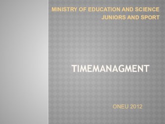 Time Managment