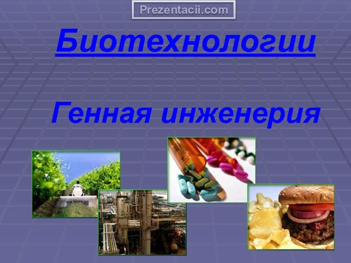 Биотехнологии  Генная инженерияPrezentacii.com