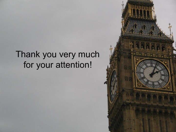 Thank you very much for your attention!