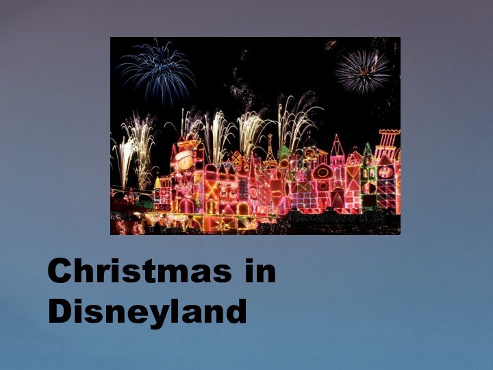 Christmas in Disneyland