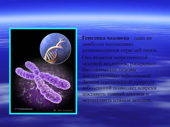 Генетика человека - одна из наиболее интенсивно