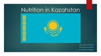 Nutrition in Kazakhstan