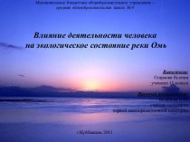 Влияние деятельности человека на экологическое состояние реки Омь