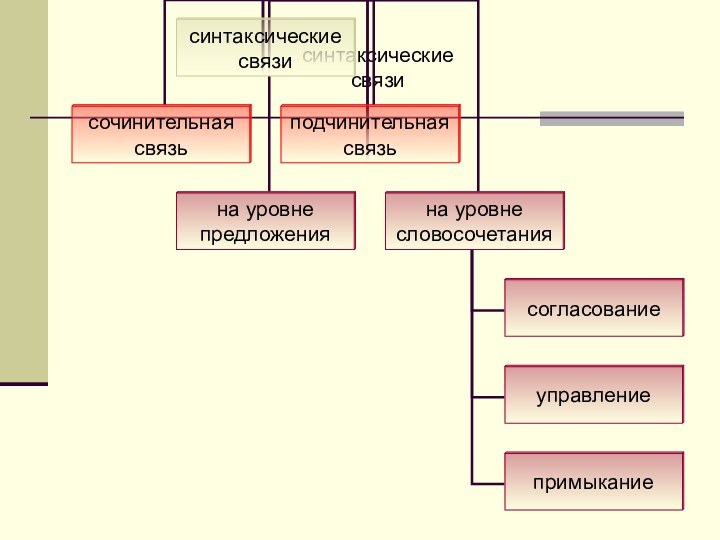 синтаксические связи