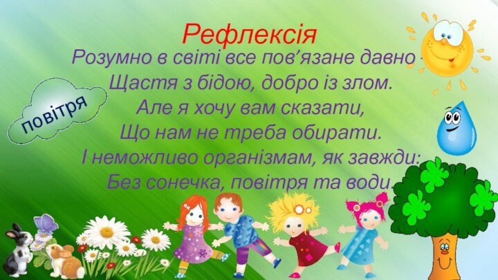 Рефлексія Розумно в світі все пов’язане давно – Щастя з бідою,