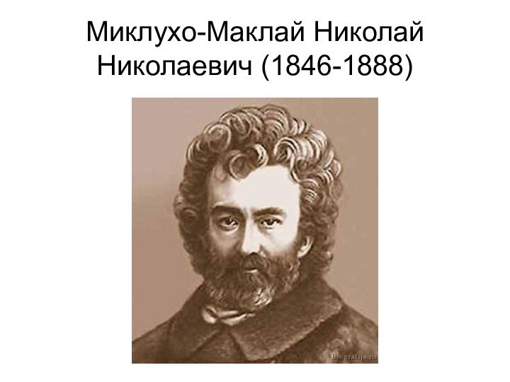 Миклухо-Маклай Николай Николаевич (1846-1888)