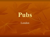 Pubs. London