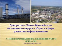 Приоритеты Ханты-Мансийского автономного округа – Югры в сфере развития нефтегазохимии
