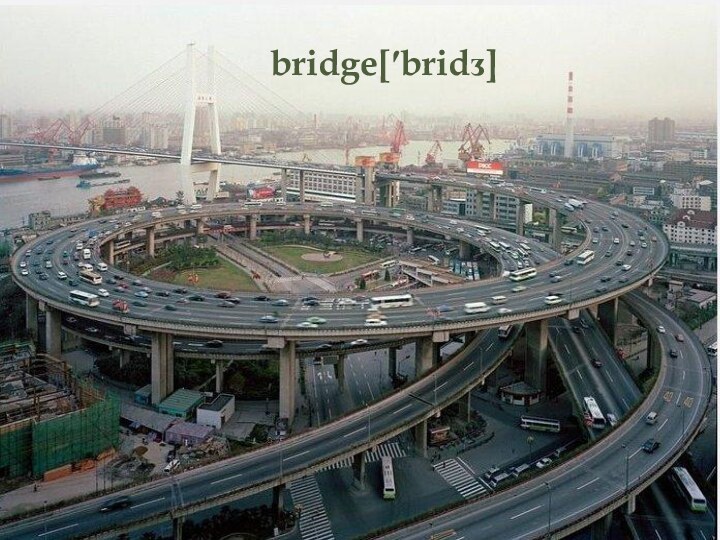 bridge[ʹbridᴣ]