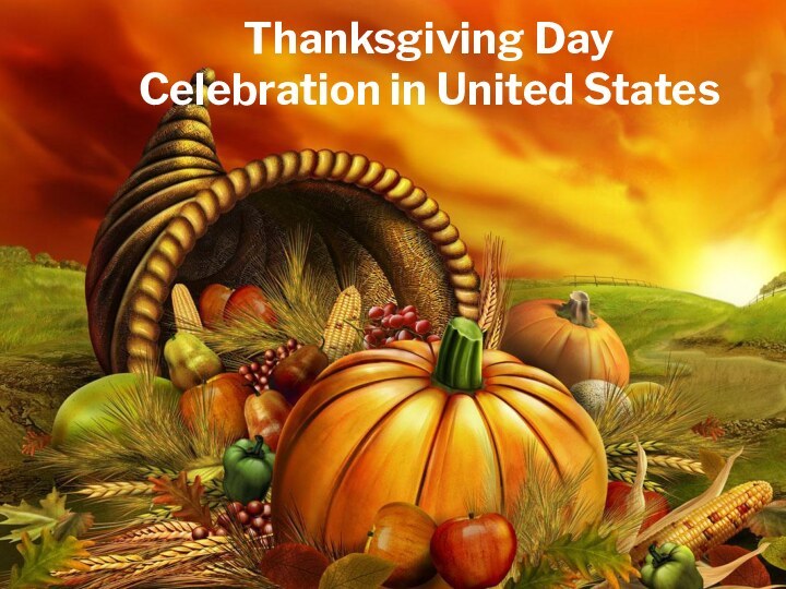 Thanksgiving Day Celebration in United States