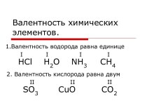 Валентность химических элементов