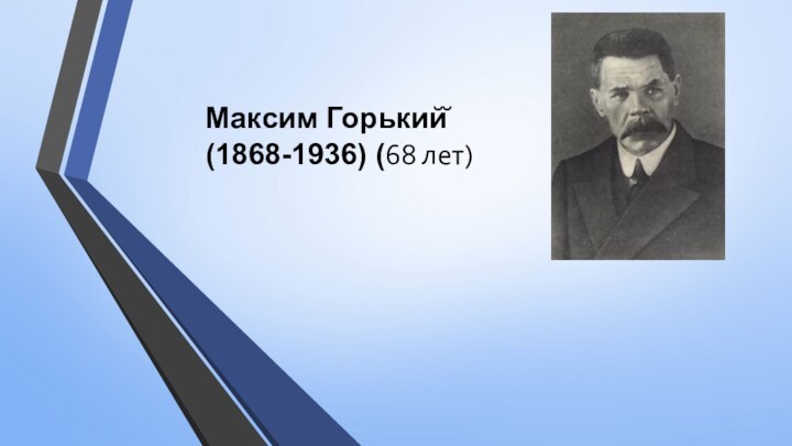 Максим Горький̆(1868-1936) (68 лет)