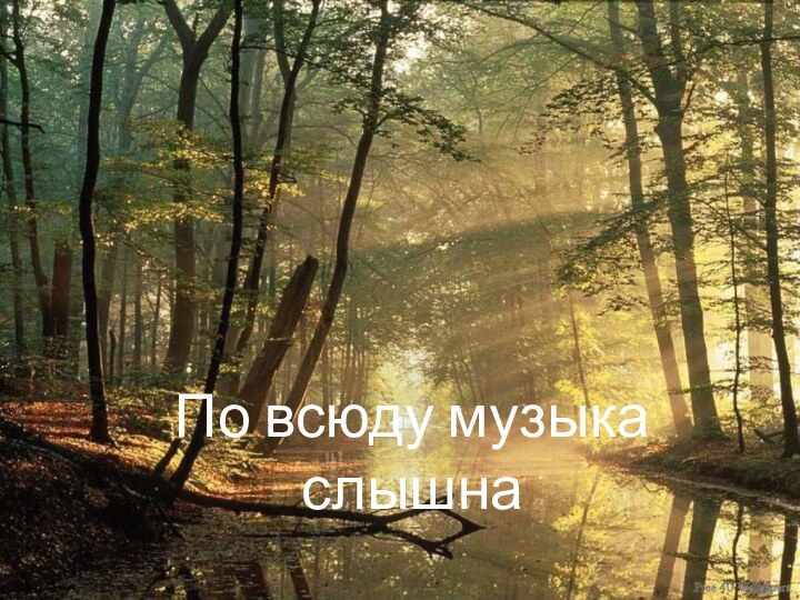 По всюду музыка слышна