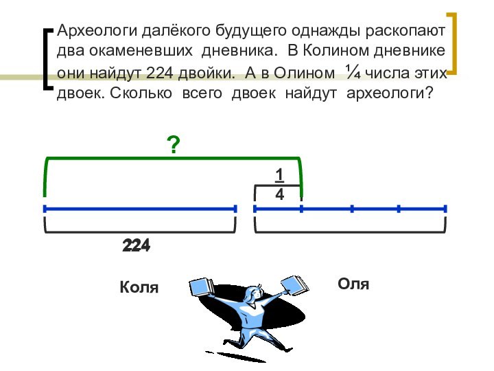 Археологи далёкого будущего однажды раскопаютдва окаменевших дневника. В Колином дневникеони найдут 224