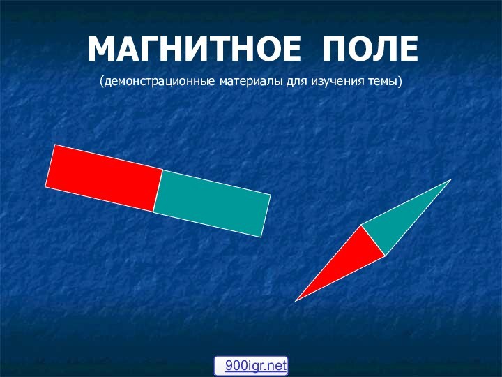 МАГНИТНОЕ ПОЛЕ(демонстрационные материалы для изучения темы)