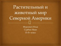 Растительный и животный мир Северной Америки