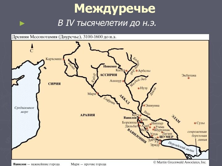 Междуречье      В IV тысячелетии до н.э.