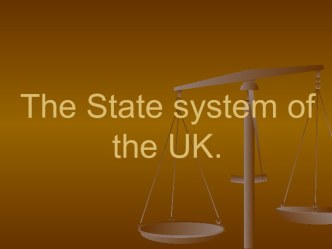 The State system of the UK