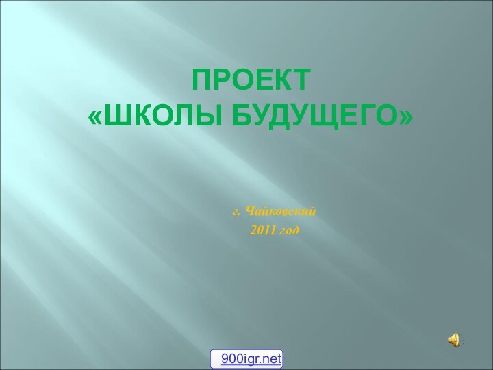 ПРОЕКТ  «ШКОЛЫ БУДУЩЕГО»г. Чайковский2011 год