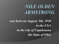 Nile Olden Armstrong
