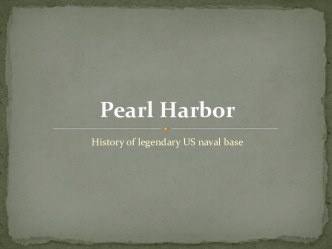 Pearl Harbor