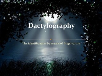 Dactylografy