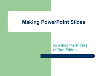 Making PowerPoint Slides