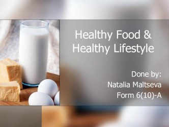 Healthy Food & Healthy Lifestyle