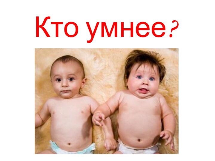 Кто умнее?